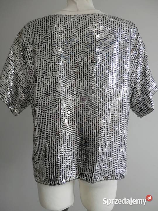 Bluzka Jedwabna 100 Naturalny Jedwab Wieczorowa Bluzki i koszule Łomża