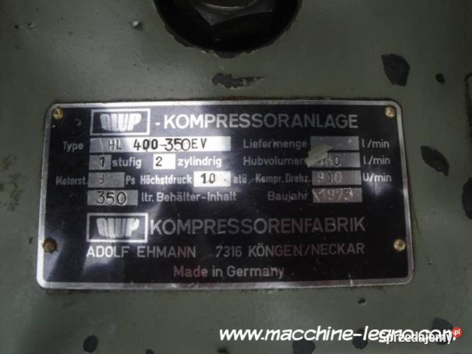 Kompressor ALUP HL 400350 EV lignum