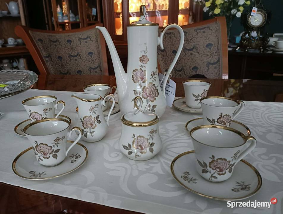 Porcelanowy serwis kawowy AL-KA Kunst Alboth & Kaiser dla 6 osób