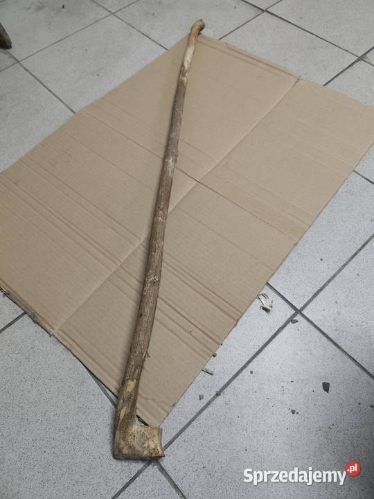 Zabytkowa drewniana laska podpórka gadżet retro Pozostałe podkarpackie