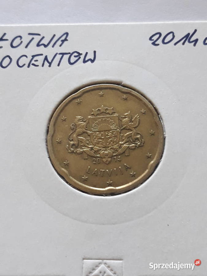 20 Eurocentów Łotwa 2014 r Konin