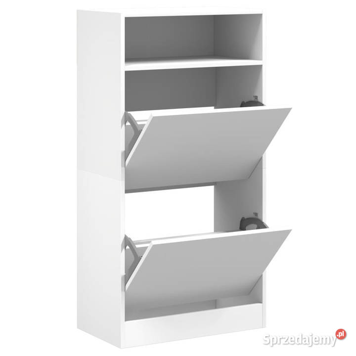 Szafka na buty biała 60x34x116 materiał Warszawa