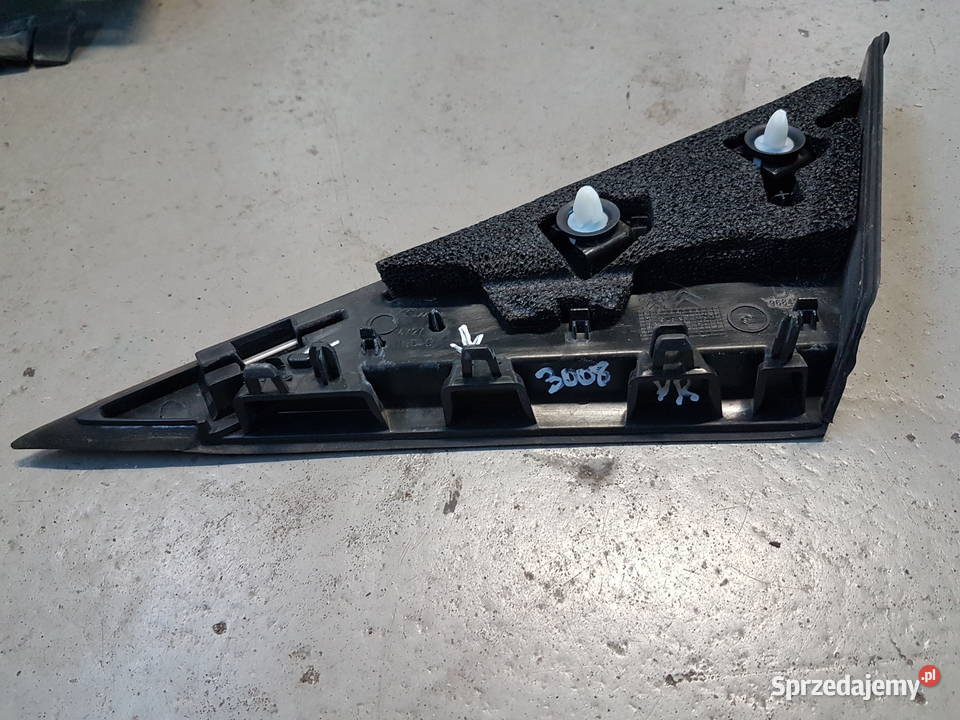 PEUGEOT 3008 I PRAWA ZASLEPKA BLOTNIKA CHROM Turek