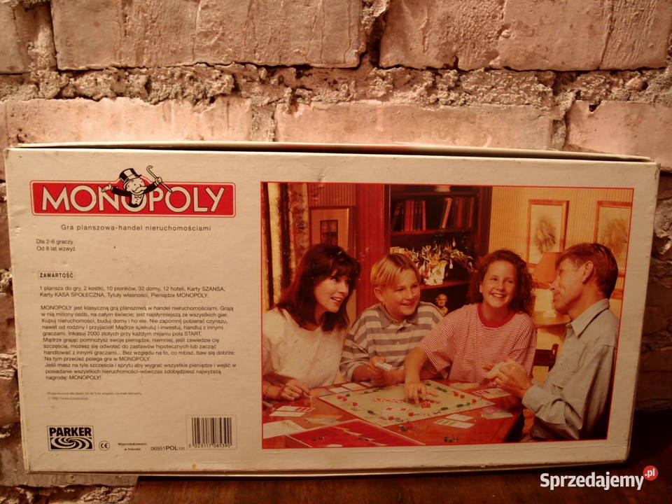 Unikat Gra monopoly z 1993r Pierwsza edycja na Łódź sprzedam