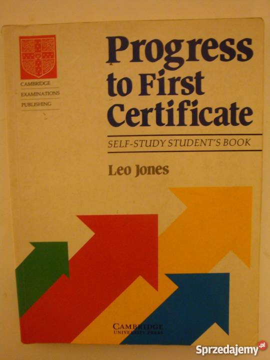 PROGRESS TO FIRST CERTIFICATE LEO JONES angielski Elbląg