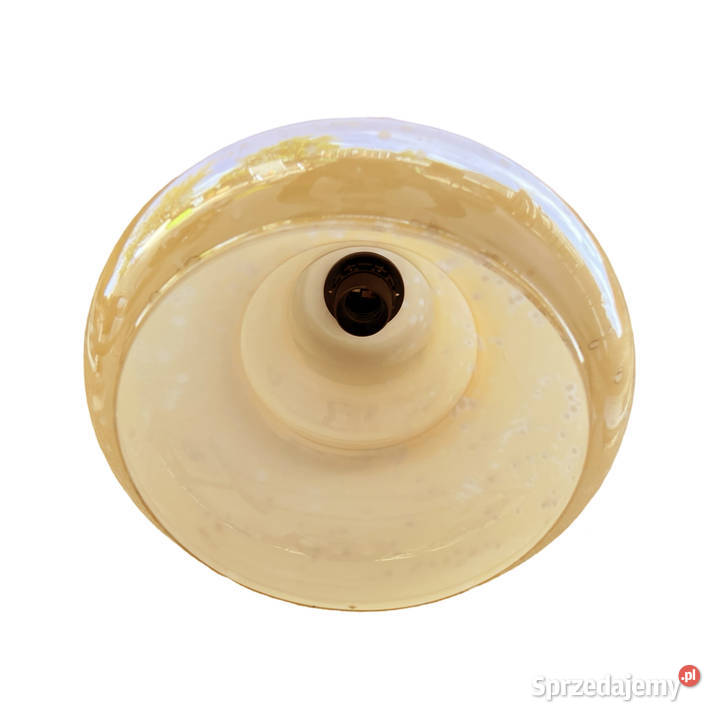 Szklana opalizująca lampa wisząca Narva Leuchen Warszawa