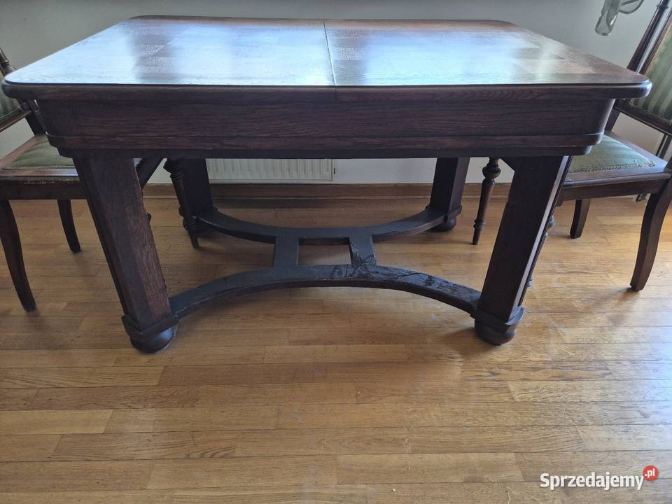 Stół rozkładany dębowy Warszawa