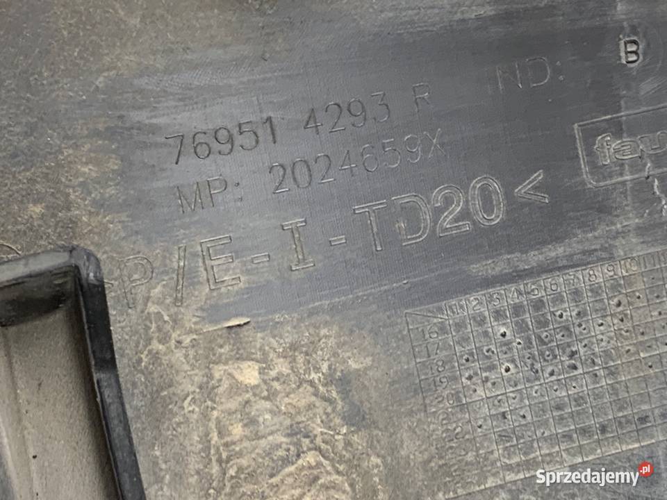 LISTWA PROGOWA PRAWY DACIA DUSTER Hatchback