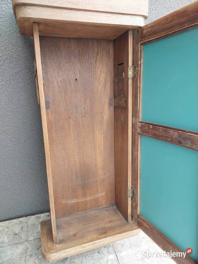Szafka lustro ze skrzyni starego międzywojennego Meble Tczew