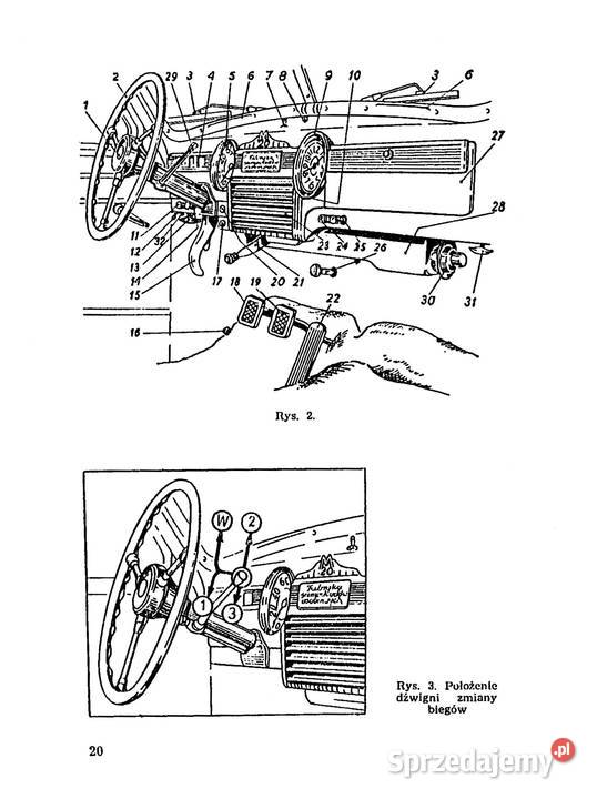 Instrukcja obsługi Warszawa m 20 garbus miękka Pozostałe
