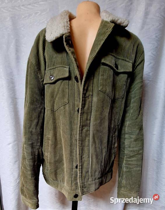 Kurtka sztruksowa z kożuszkiem kolor Rozmiar L sprzedam