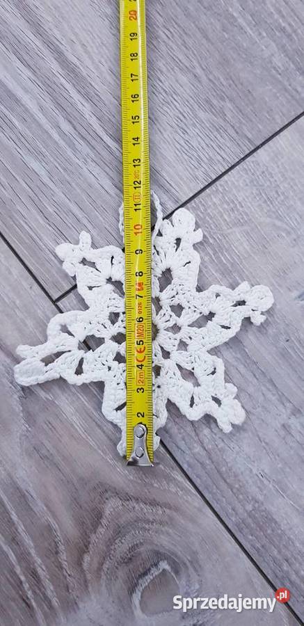 Zestaw starych szydełkowych ozdób na choinkę Dąbrowa Górnicza