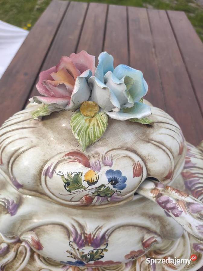 waza porcelanowa antyk świętokrzyskie Fałków