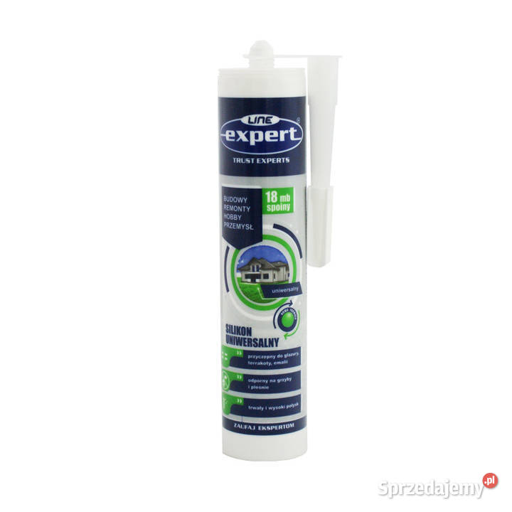 Silikon uniwersalny biały bezbarwny 280 ml Radom
