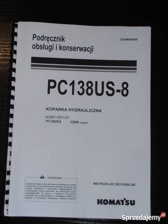 Instrukcja obsługi DTR koparka gąsienicowa Rok produkcji 2000 Koparki