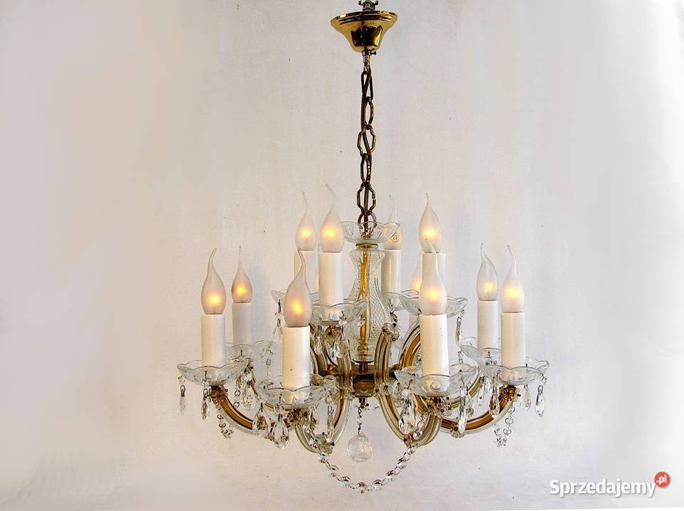 Żyrandol Kryształki 12 ramion