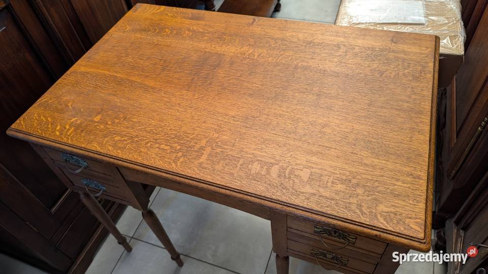 Piękne dębowe biurko secesyjneszer 100 sklep śląskie Dąbrowa Górnicza