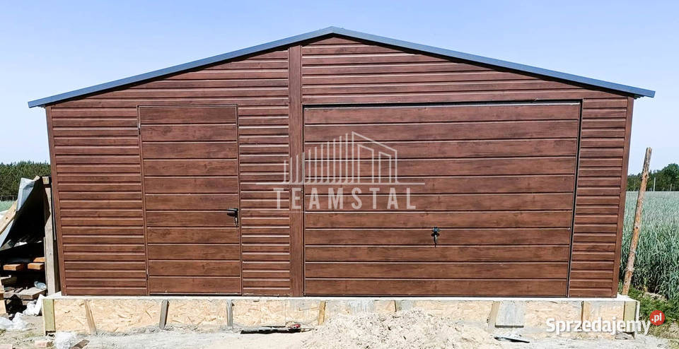 GARAŻ BLASZANY 6m x 5m dwuspad Brama drzwi TS219 lubuskie Lubartów