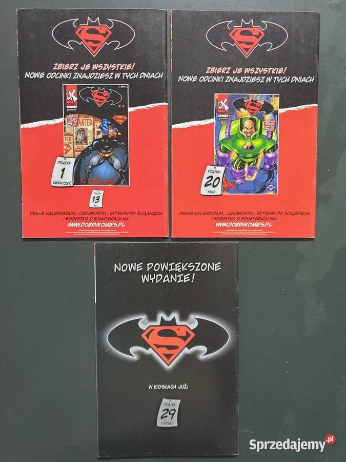 Superman Batman kompletna miniseria 3 komiksy Superbohaterowie