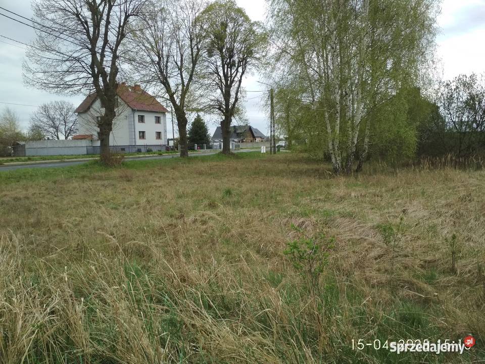 Działka z mediami Popielów budowlana