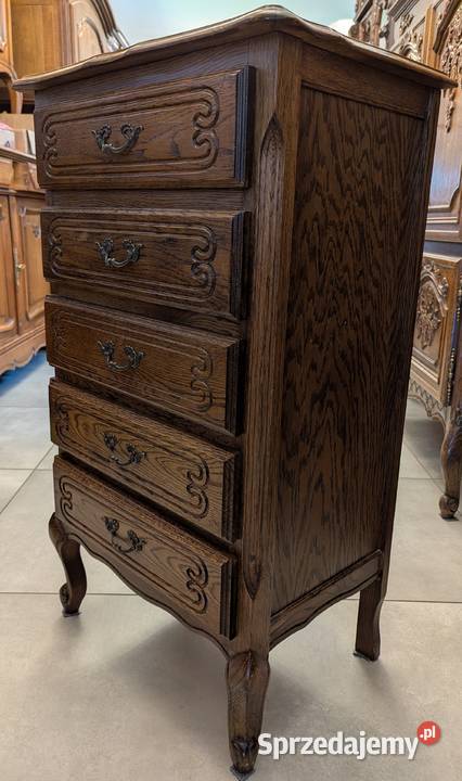 Dębowa szyfonierakomoda ludwikowska sklep Antyki, Sztuka, Kolekcje Dąbrowa Górnicza