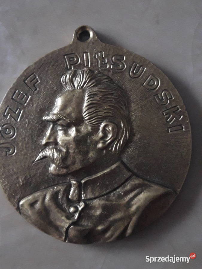 Plakietka mosiężna Józefa Piłsudskiego Janów Lubelski sprzedam