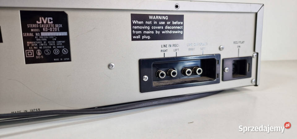 JVC KD D20 KDD20 magnetofon cassette deck wielkopolskie Międzychód