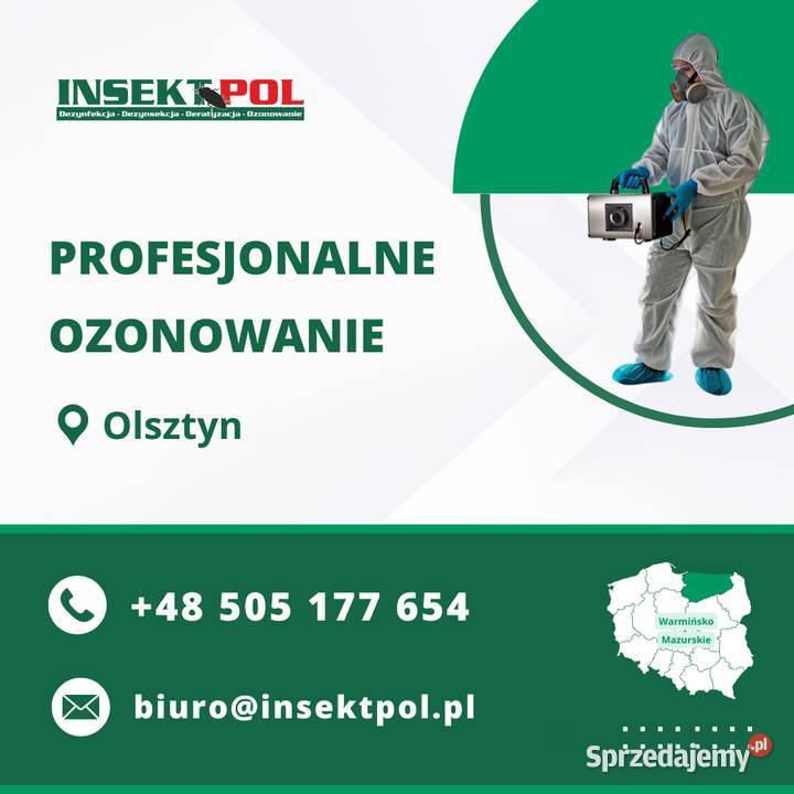 Ozonowanie Olsztyn Ozonowanie mieszkania obiektu