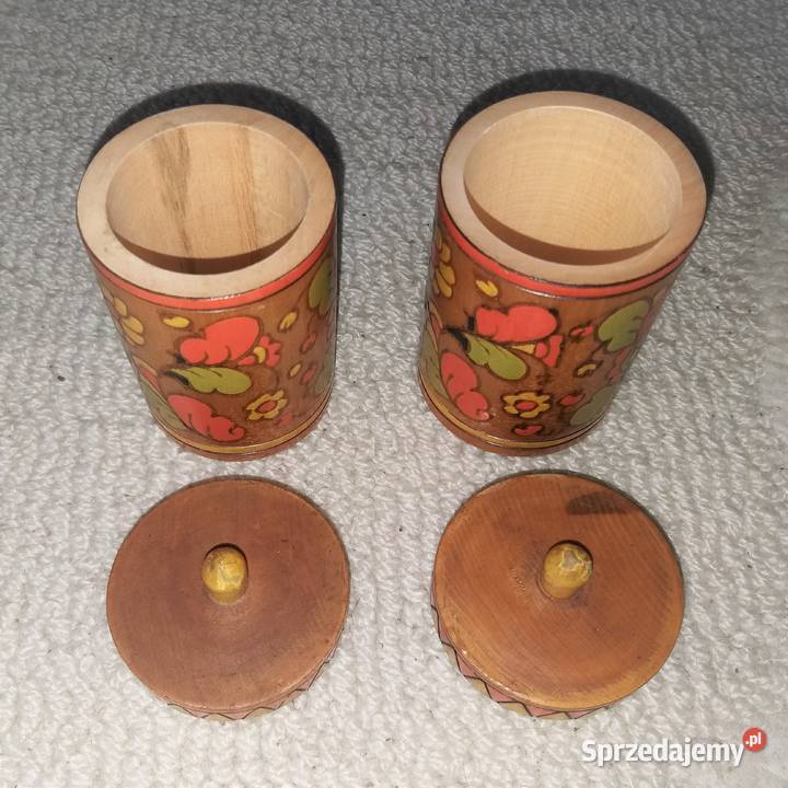 2 ozdobne pudełka na przyprawy zestaw Warszawa