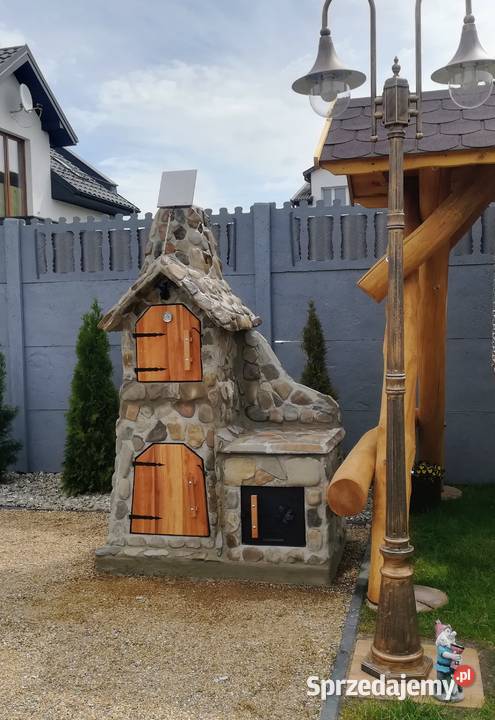 Wędzarnia G2 grill z kamienia naturalnego cegła Jodłowa