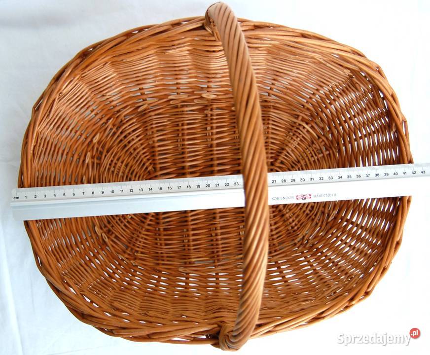 Kosz wiklinowy owalny wyższe brzegi ekspozycyjny Lublin