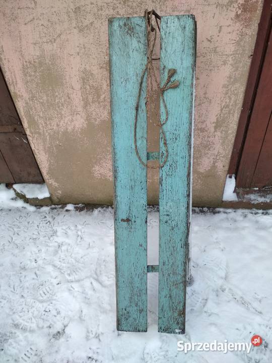 Sanki masywne na kulig PRL łódzkie Łódź