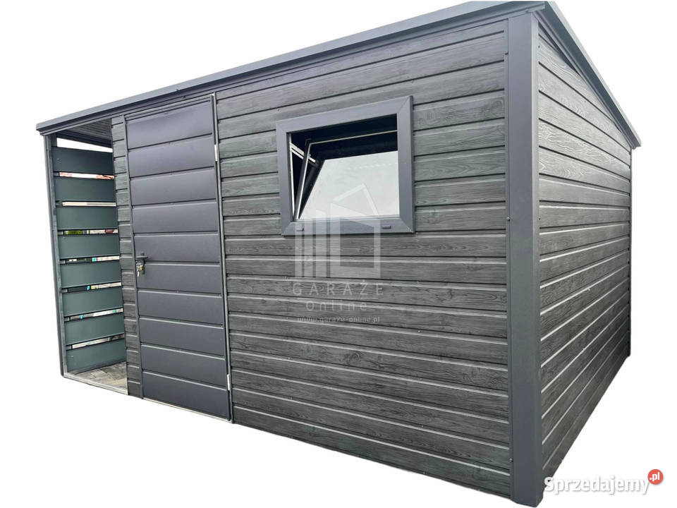 Schowek Domek Ogrodowy 3x25 wiata 1x25m drzwi Chodzież
