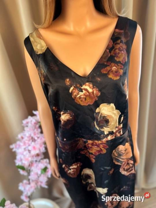 HM sukienka w kwiaty midi oversize plus size 48 Augustówka sprzedam