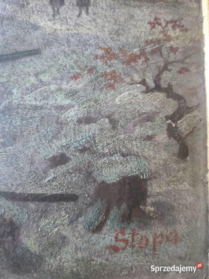 Obraz scena wojenna 66x48 okazja Bolesławiec