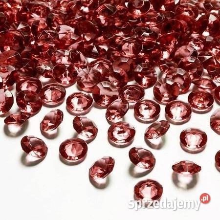 Diamentowe konfetti czerwone 100 12 mm Rozdrażew