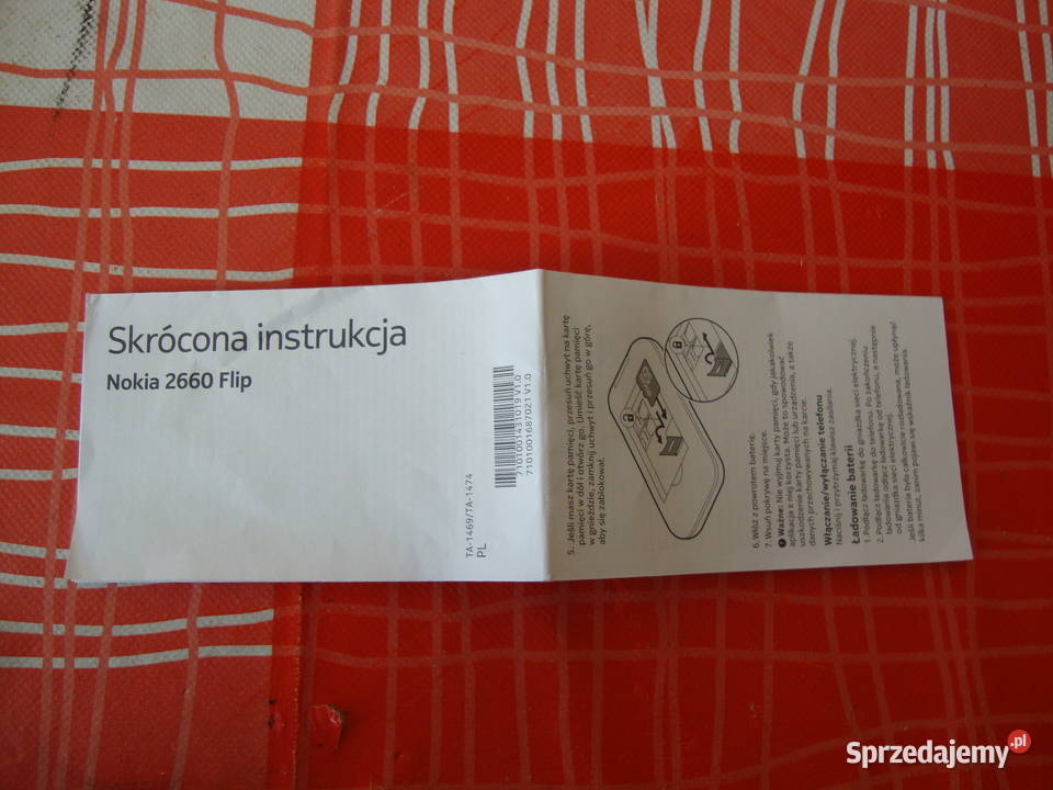 instrucja telefon; Nokia 2660 Flip; skrócona;