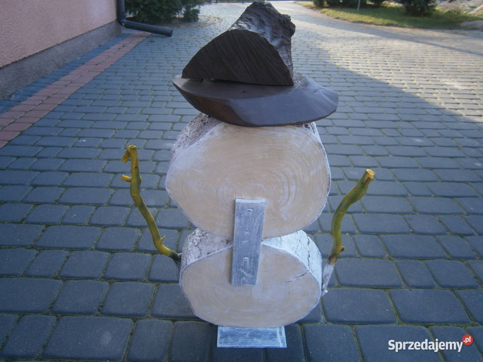 bałwan drewnianyplaster drewna Siedlce