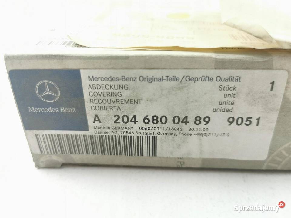 MASKOWNICA KONSOLI MERCEDESBENZ KLASAC W204 NOWA osobowe Wyposażenie wnętrza