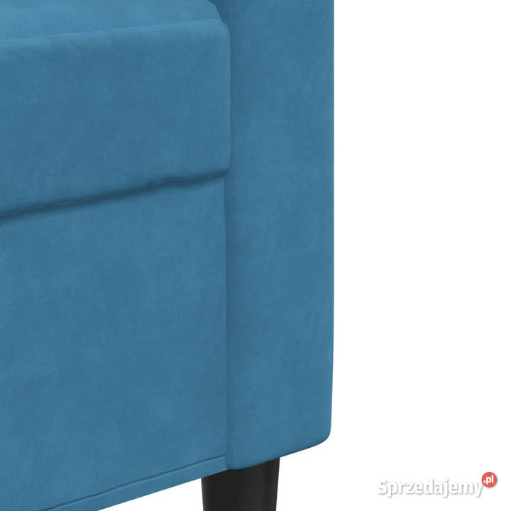 Sofa 2osobowa niebieski 140 tapicerowana