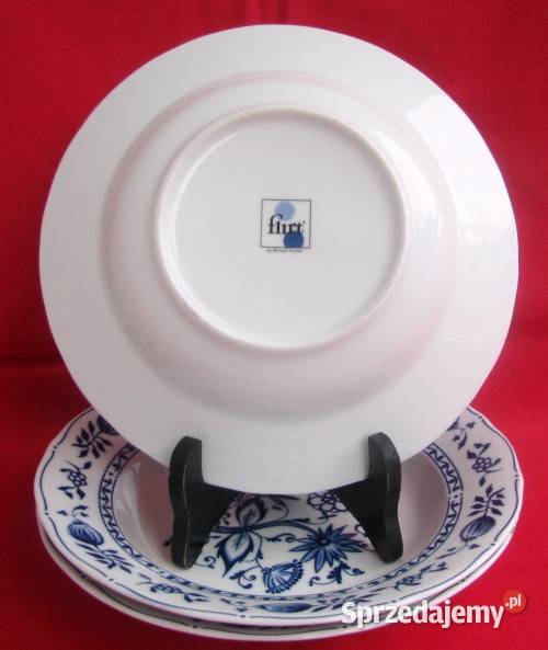 Talerze głębokie do zupy wzór cebulowy Flirt Porcelana i szkło zachodniopomorskie
