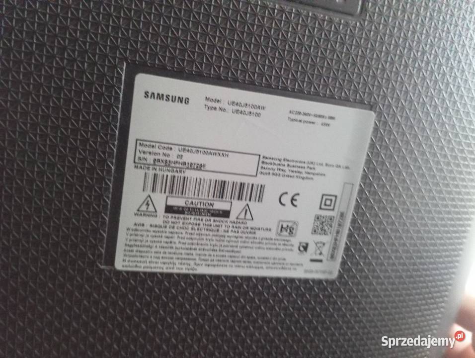 Telewizor 40 Samsung sprawny defekt lubelskie Lublin