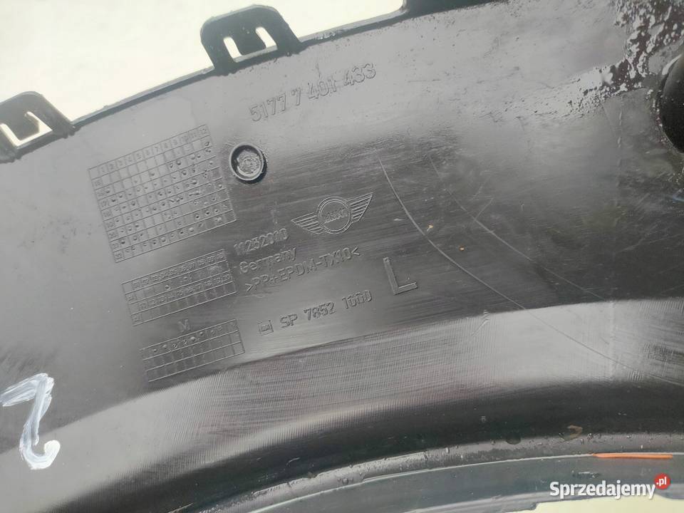 MINI COUNTRYMAN F60 LISTWA BLOTNIKA LEWY TYL osobowe Przemęt