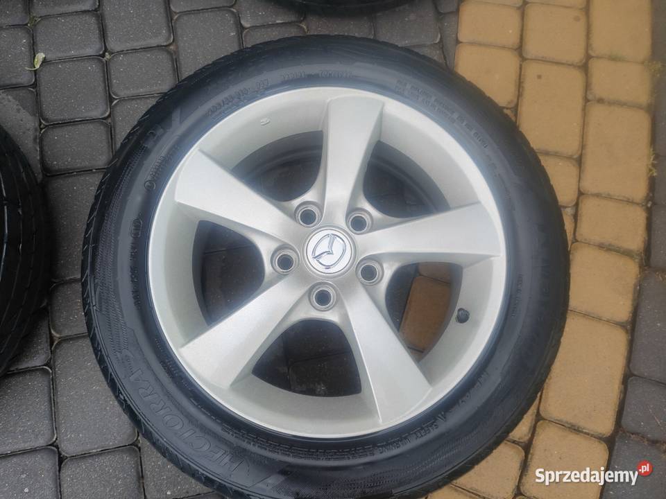 Mazda 3 felgi aluminiowe 5x1143 z oponami Opatowice sprzedam
