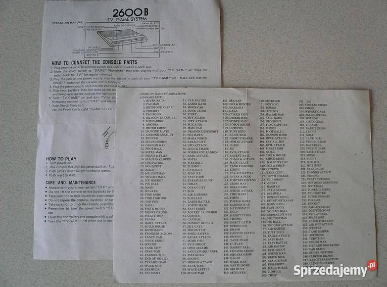 NOWA NOWA Konsola TV Game Klon ATARI 2600 sprzedam