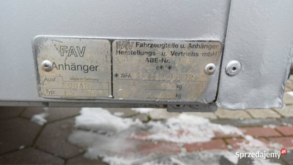 Przyczepka samochodowa Polkon sprzedam