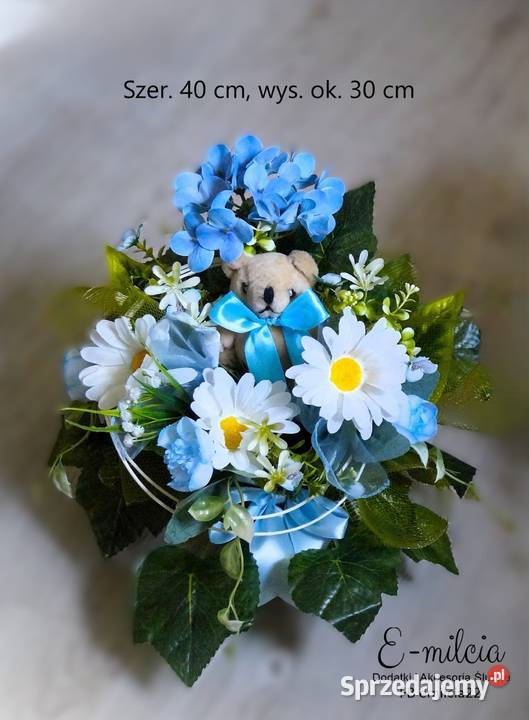 Stroik z Misiem na Pomnik Cmentarz donica FB Zielona Góra