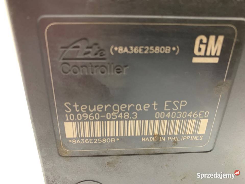 POMPA ABS OPEL ASTRA H 13213610 19 100 0414 Części samochodowe