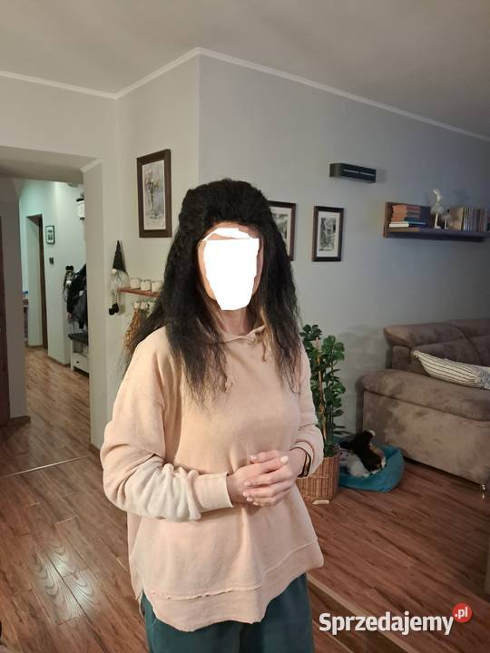 nowa peruka rzęsy długie czarne sztuczne włosy Sandomierz