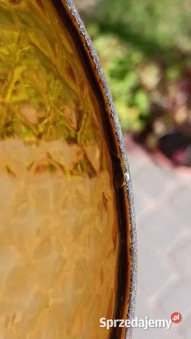 Piękna Miodowa Lampa PRL Kula z Niesamowitą pomorskie Markocin